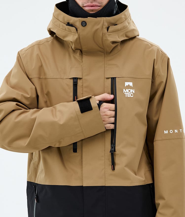 Montec Fawk Snowboardjakke Herre Gold/Black Renewed, Bilde 8 av 9