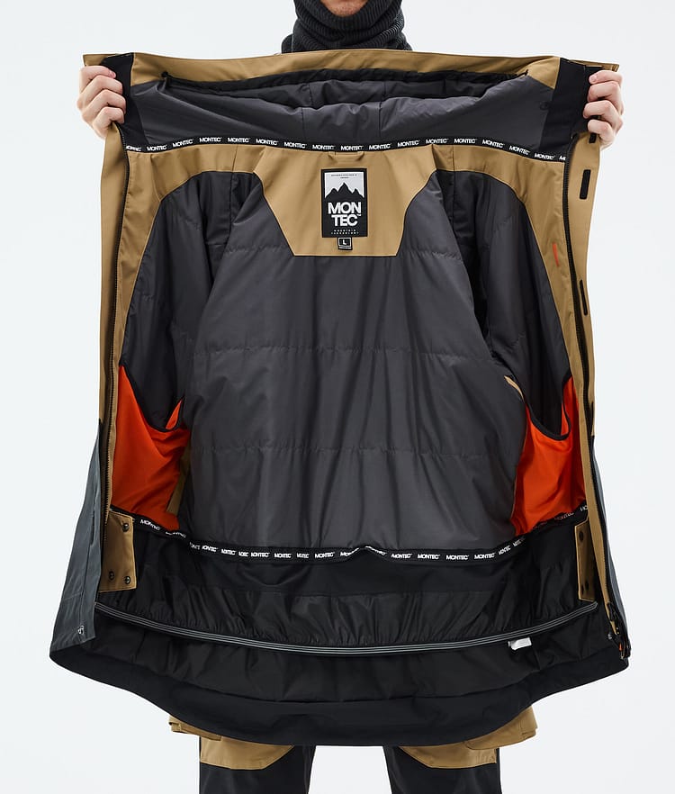 Montec Fawk Snowboardjakke Herre Gold/Black, Bilde 10 av 10