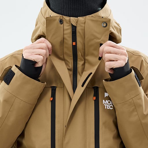 Glidelås foran med doble klaffer Hovedproduktdetaljbilde,