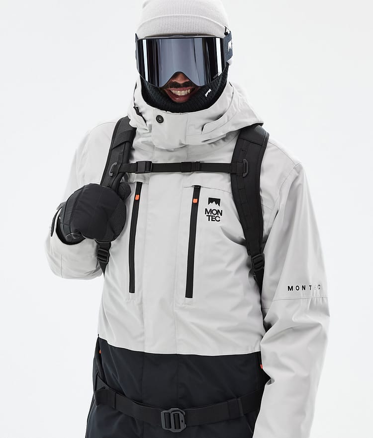 Montec Fawk Snowboardjakke Herre Light Grey/Black Renewed, Bilde 2 av 10
