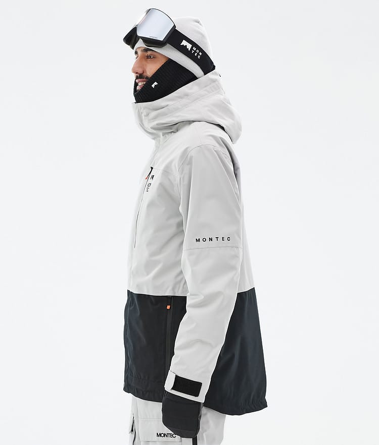 Montec Fawk Snowboardjakke Herre Light Grey/Black Renewed, Bilde 6 av 10