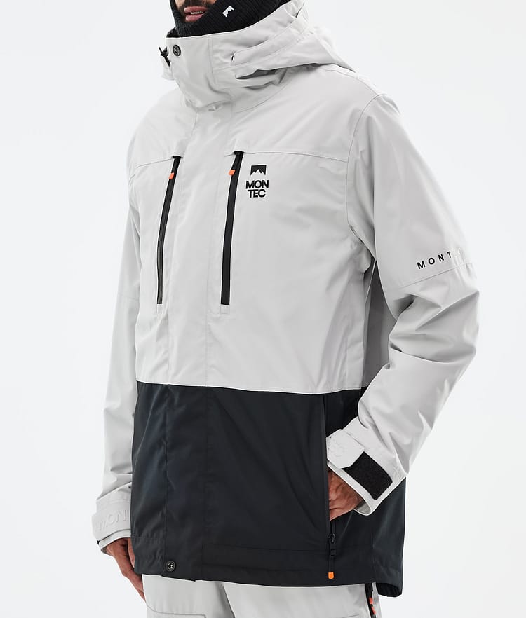 Montec Fawk Snowboardjakke Herre Light Grey/Black Renewed, Bilde 8 av 10