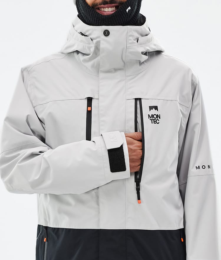 Montec Fawk Snowboardjakke Herre Light Grey/Black Renewed, Bilde 9 av 10