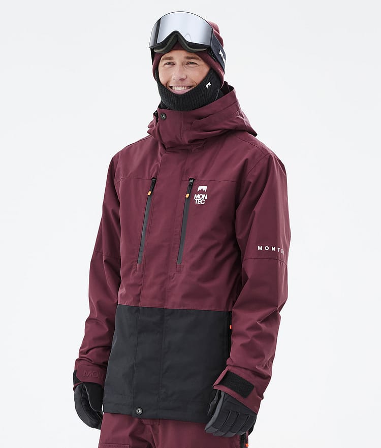 Montec Fawk Skijakke Herre Burgundy/Black, Bilde 1 av 10