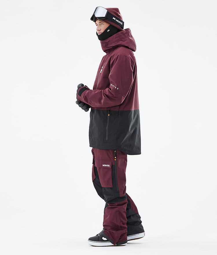 Montec Fawk Snowboardjakke Herre Burgundy/Black, Bilde 4 av 10