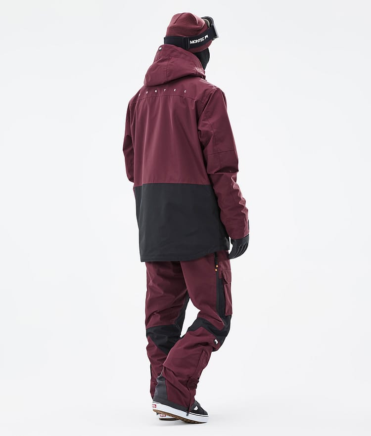 Montec Fawk Snowboardjakke Herre Burgundy/Black, Bilde 5 av 10