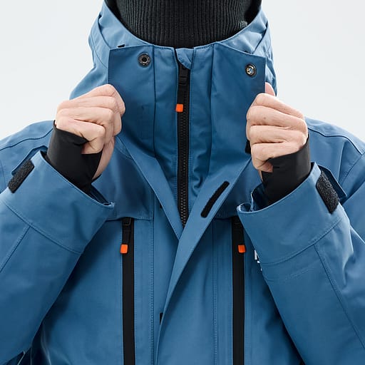 Glidelås foran med doble klaffer Hovedproduktdetaljbilde,