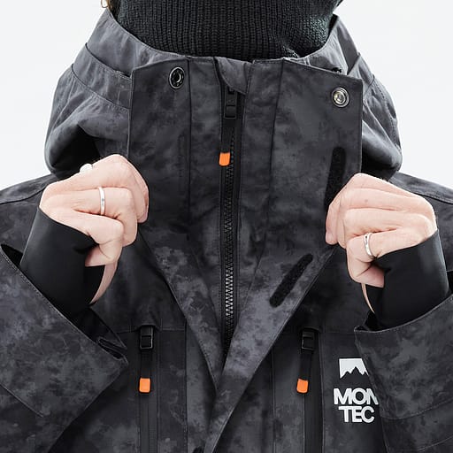 Glidelås foran med doble klaffer Hovedproduktdetaljbilde,