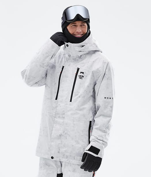 Montec Fawk Snowboardjakke Herre White Tiedye