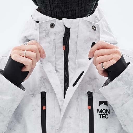 Glidelås foran med doble klaffer Hovedproduktdetaljbilde,