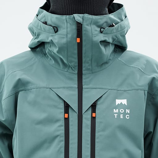 Frontglidelås med indre klaffer Hovedproduktdetaljbilde,