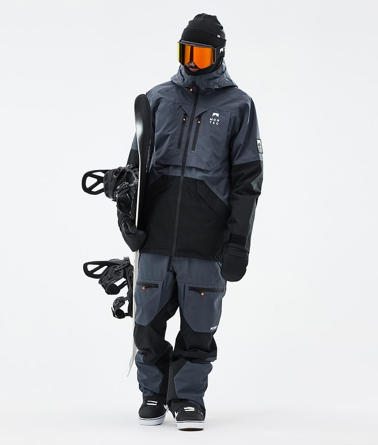 Montec Arch Snowboardjakke Herre Metal Blue/Black Renewed, Bilde 3 av 10
