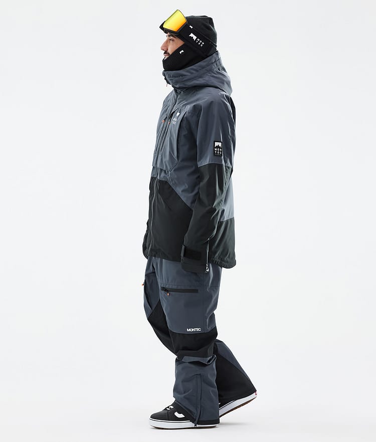 Montec Arch Snowboardjakke Herre Metal Blue/Black Renewed, Bilde 4 av 10