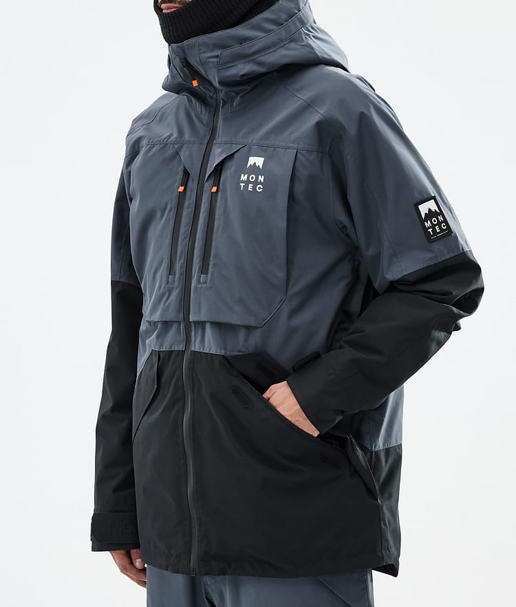 Montec Arch Snowboardjakke Herre Metal Blue/Black Renewed, Bilde 8 av 10
