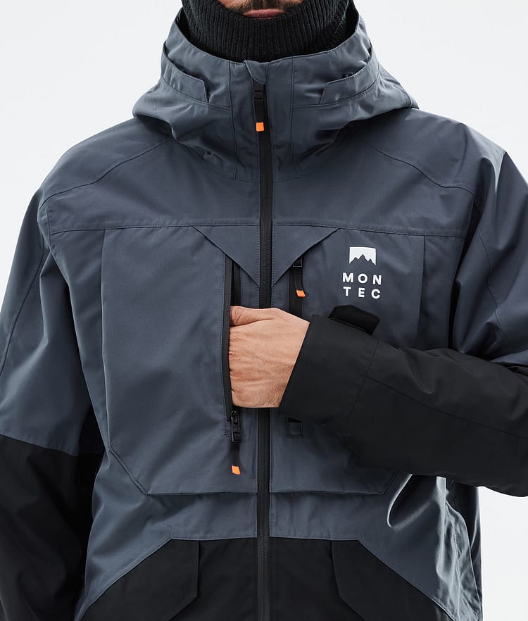Montec Arch Snowboardjakke Herre Metal Blue/Black Renewed, Bilde 9 av 10
