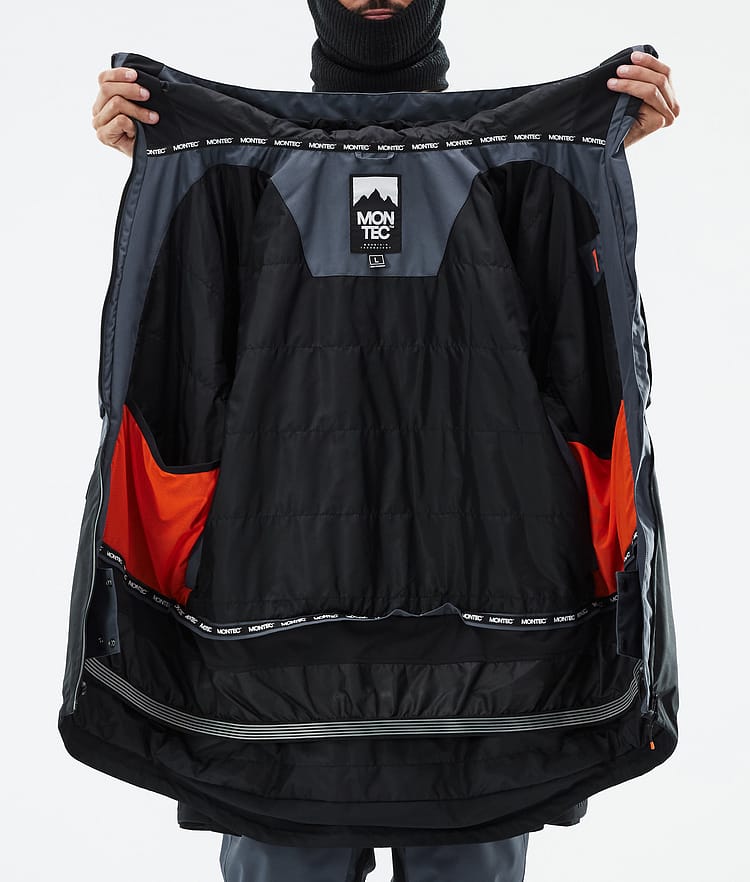 Montec Arch Snowboardjakke Herre Metal Blue/Black Renewed, Bilde 10 av 10