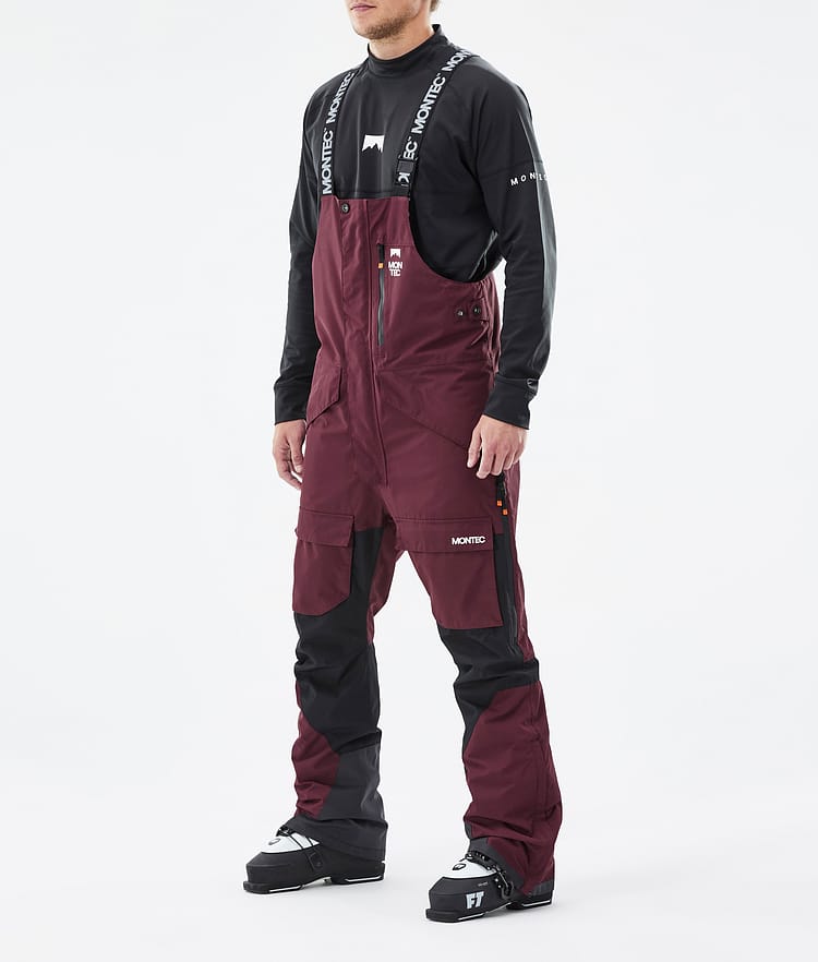 Montec Fawk Skibukse Herre Burgundy/Black, Bilde 1 av 6