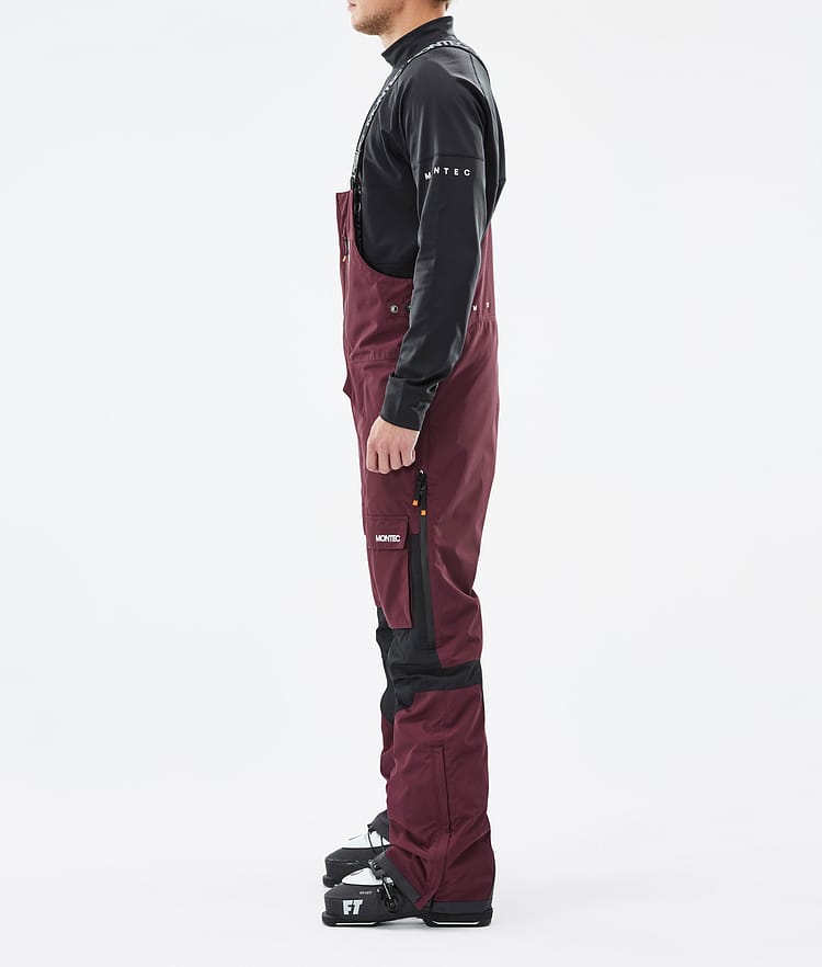 Montec Fawk Skibukse Herre Burgundy/Black, Bilde 2 av 6