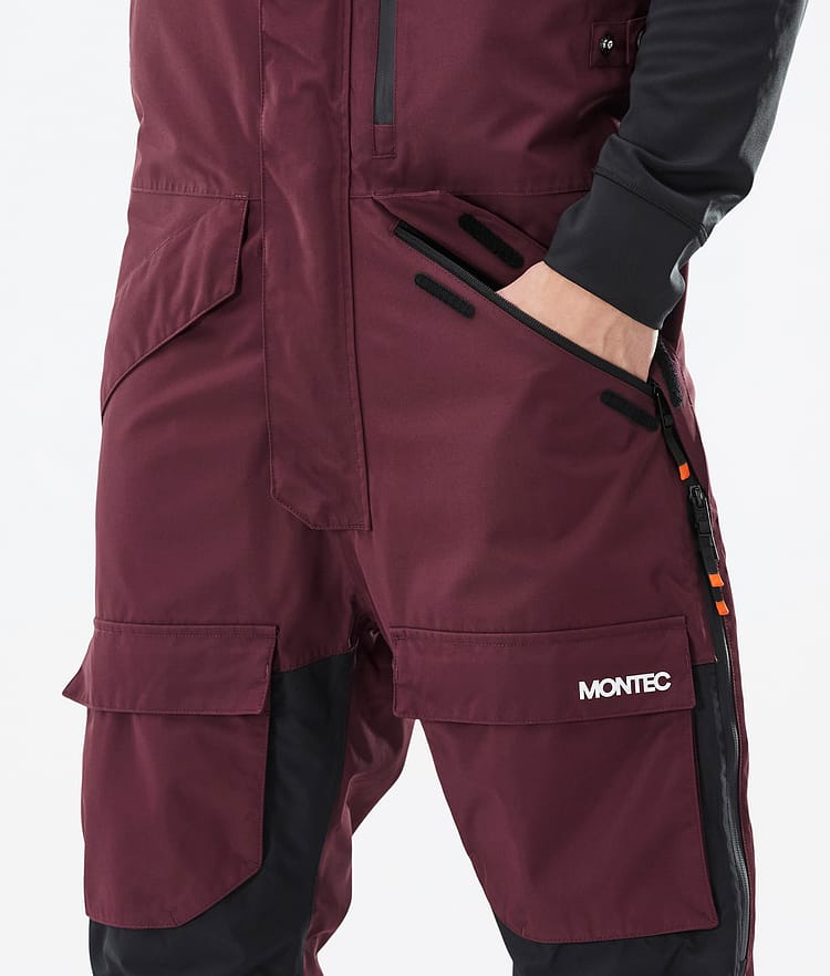 Montec Fawk Skibukse Herre Burgundy/Black, Bilde 4 av 6