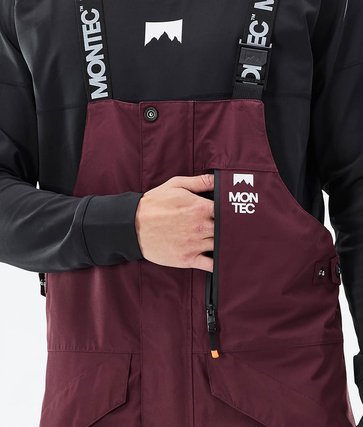 Montec Fawk Skibukse Herre Burgundy/Black, Bilde 5 av 6