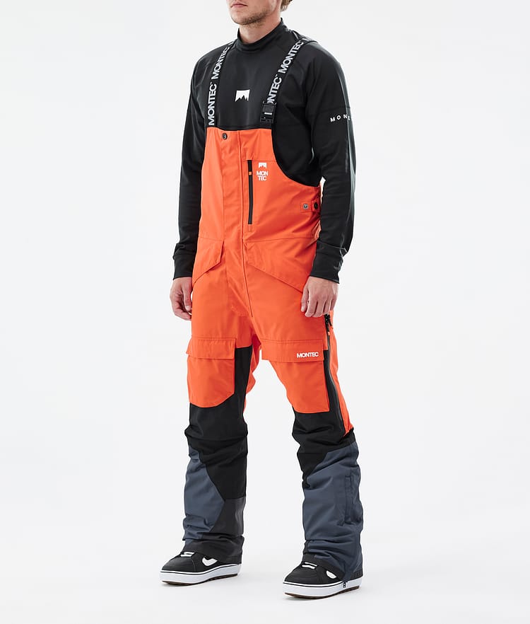 Montec Fawk Snowboardbukse Herre Orange/Black/Metal Blue, Bilde 1 av 6