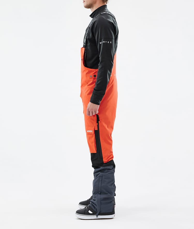 Montec Fawk Snowboardbukse Herre Orange/Black/Metal Blue, Bilde 2 av 6