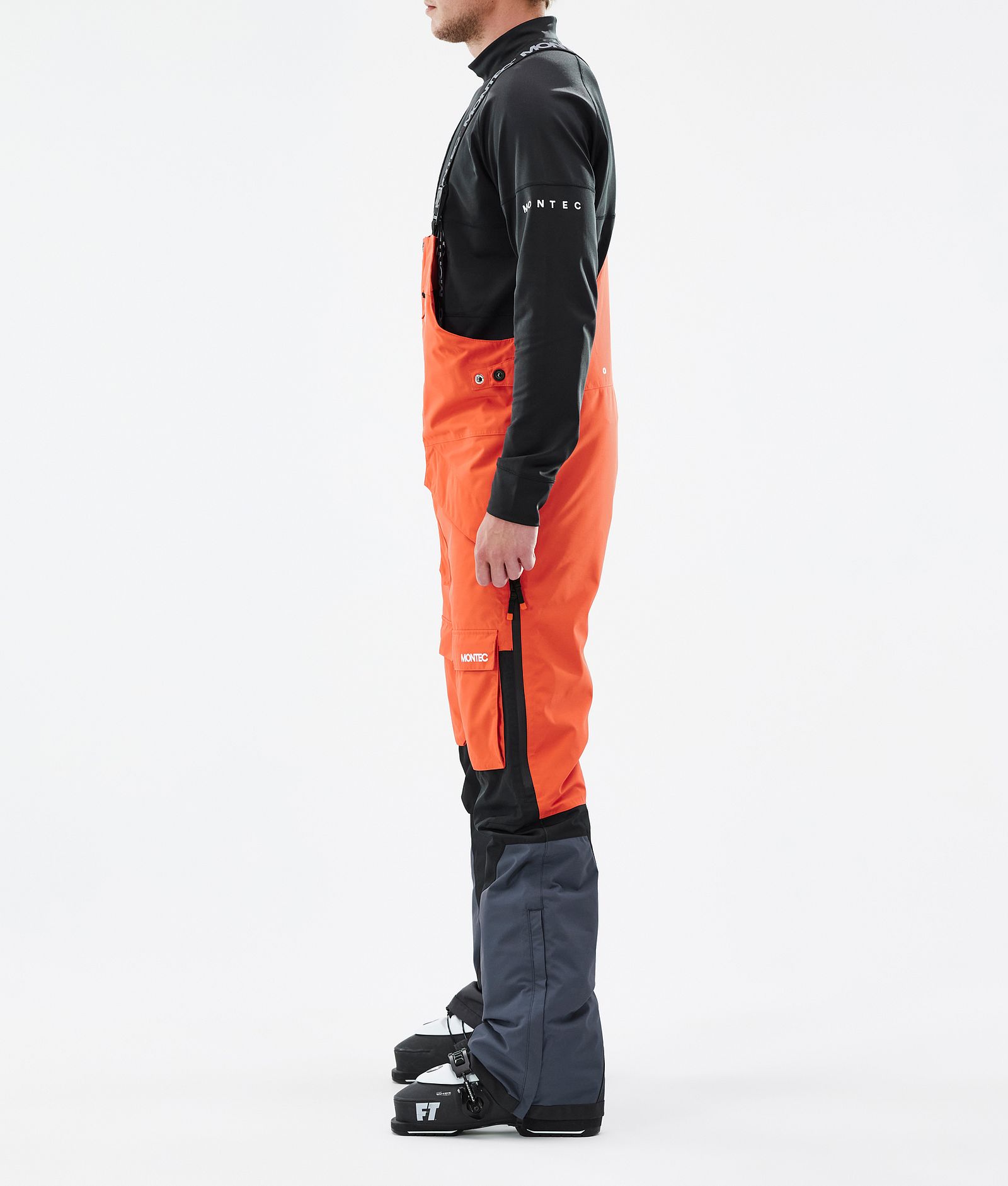 Montec Fawk Skibukse Herre Orange/Black/Metal Blue, Bilde 2 av 6
