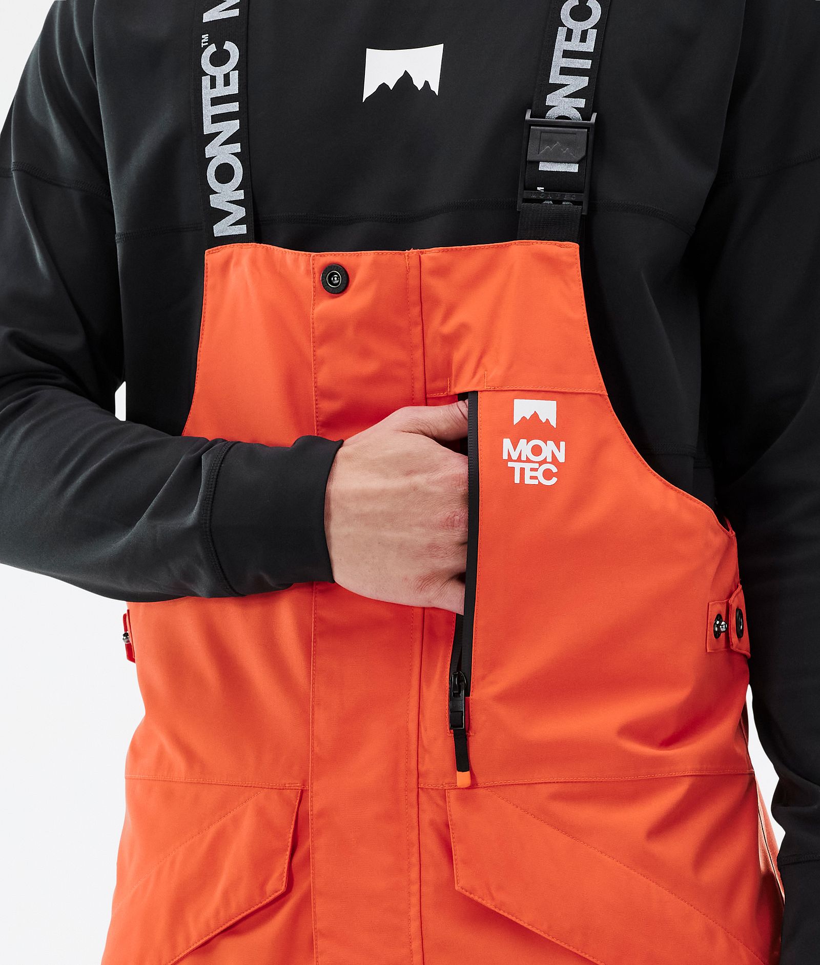 Montec Fawk Snowboardbukse Herre Orange/Black/Metal Blue, Bilde 5 av 6