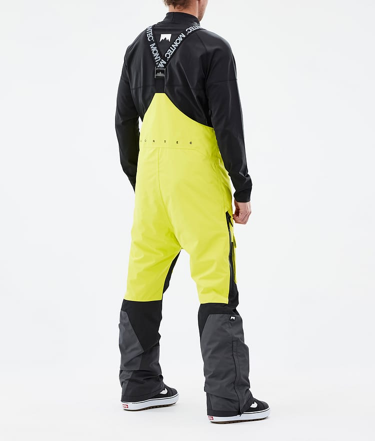 Montec Fawk Snowboardbukse Herre Bright Yellow/Black/Phantom Renewed, Bilde 3 av 6