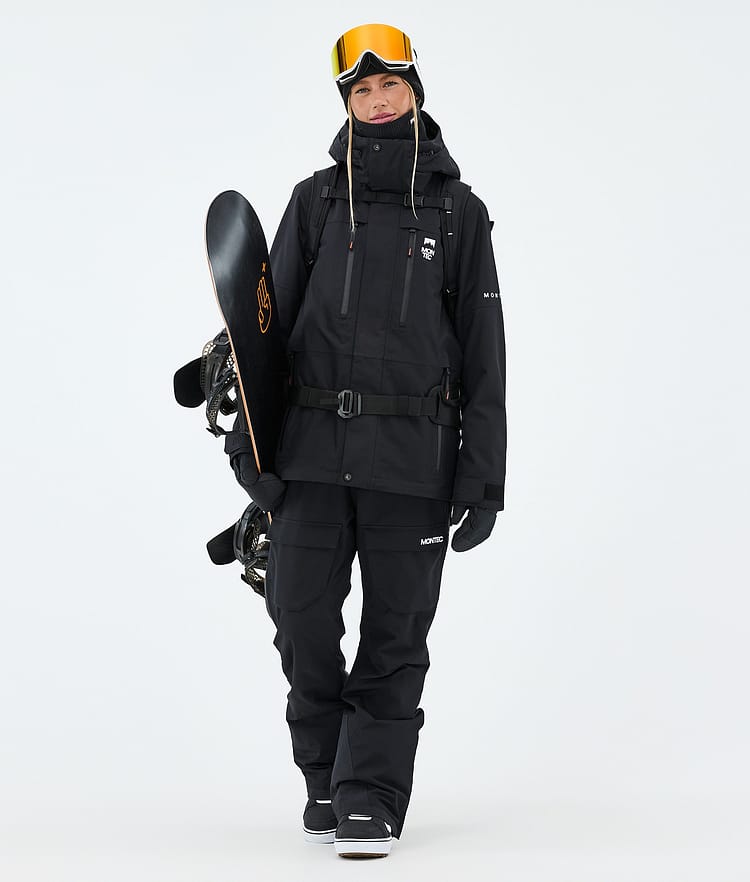 Montec Fawk W Snowboardjakke Dame Black Renewed, Bilde 2 av 9