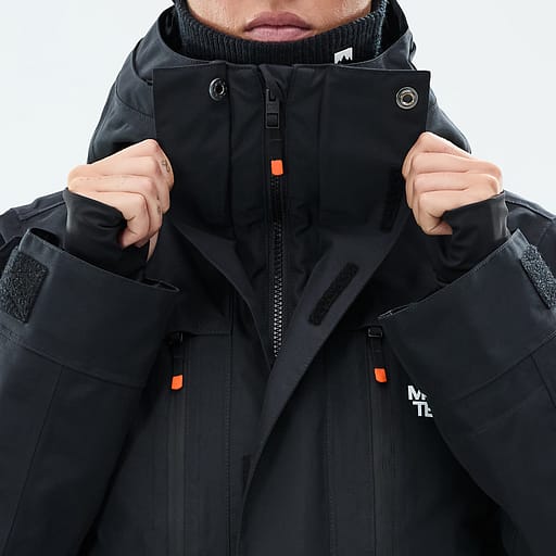 Glidelås foran med doble klaffer Hovedproduktdetaljbilde,