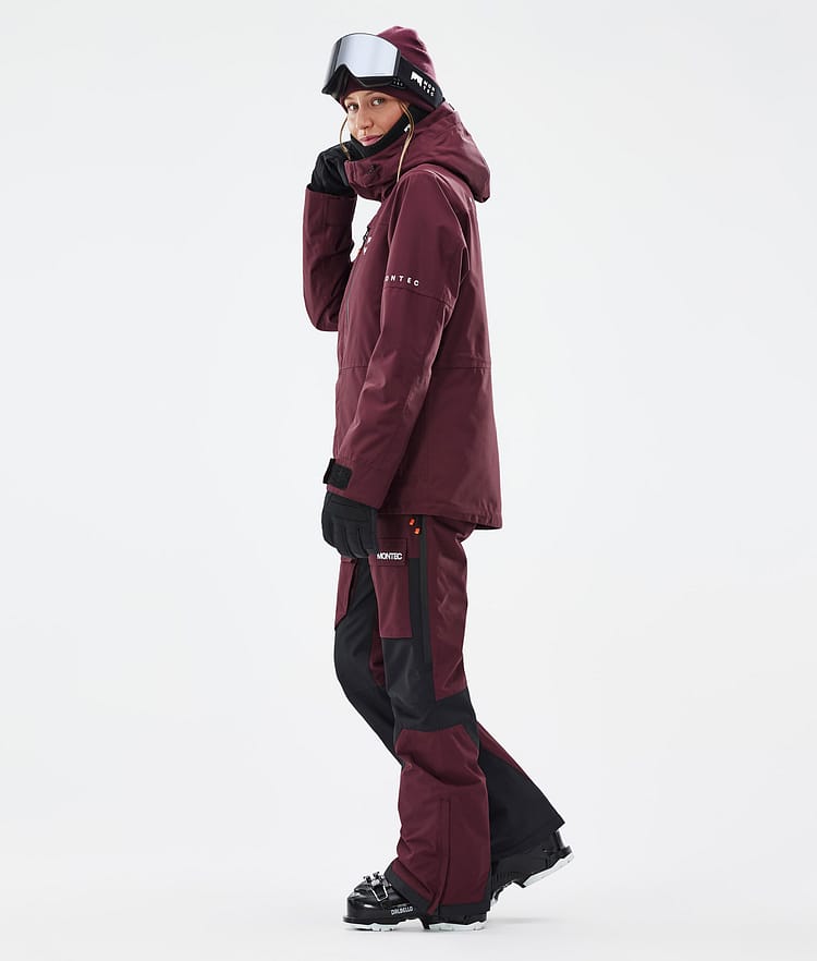 Montec Fawk W Skijakke Dame Burgundy, Bilde 4 av 10
