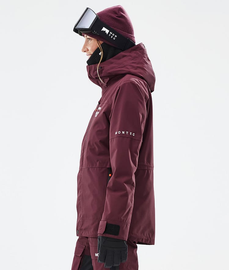 Montec Fawk W Snowboardjakke Dame Burgundy, Bilde 6 av 10