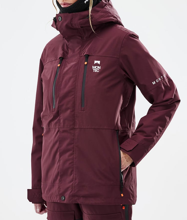 Montec Fawk W Snowboardjakke Dame Burgundy