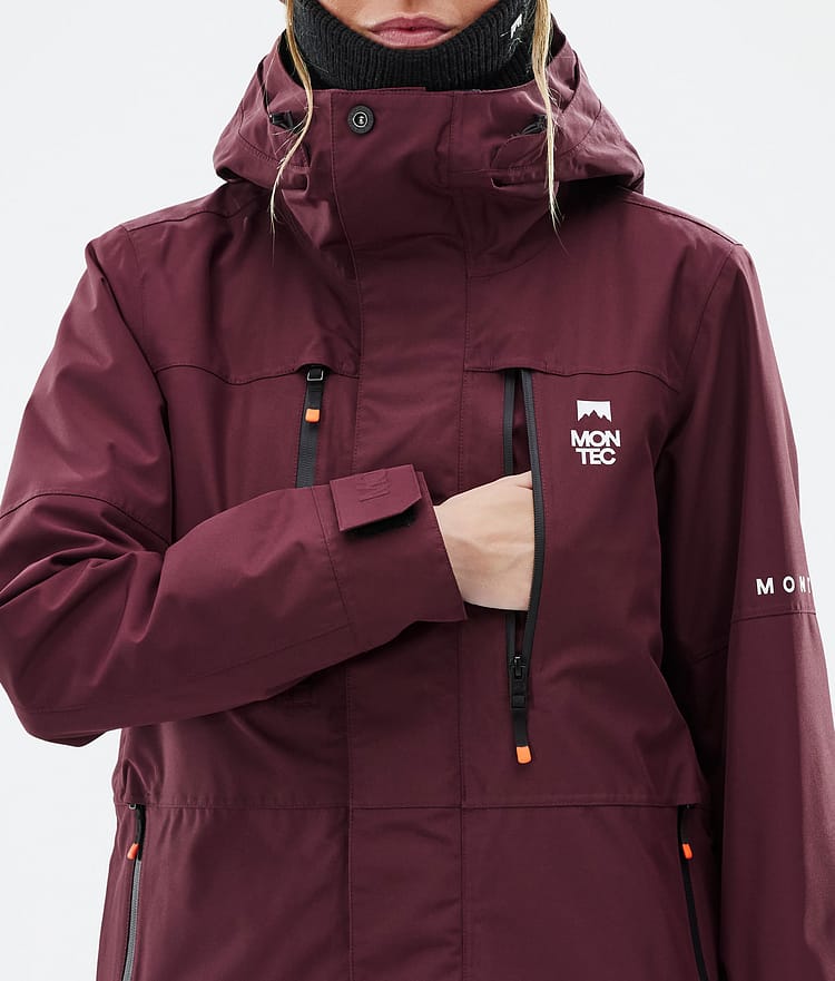 Montec Fawk W Snowboardjakke Dame Burgundy