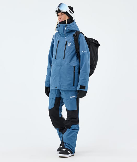 Montec Fawk W Snowboardoutfit Blue Steel/Black