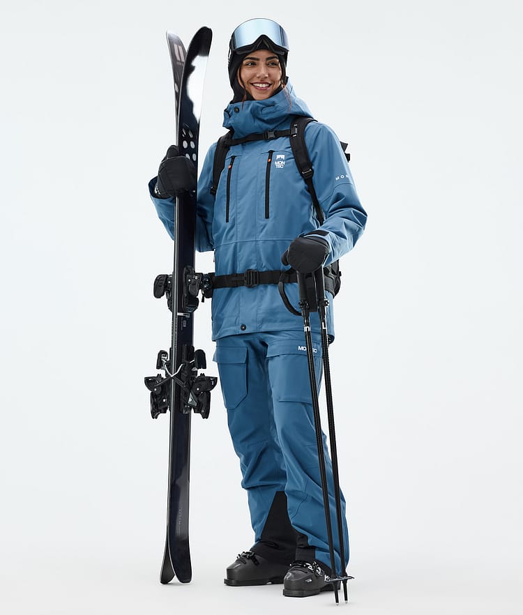 Montec Fawk W Skijakke Dame Blue Steel, Bilde 3 av 10