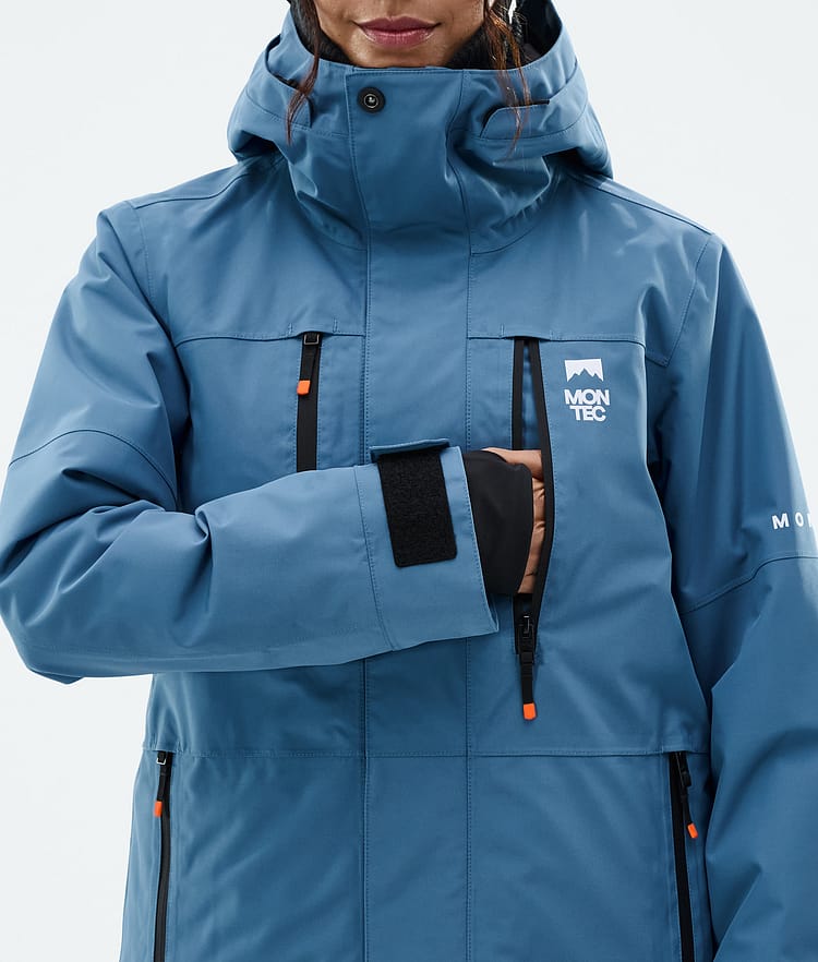 Montec Fawk W Snowboardjakke Dame Blue Steel Renewed, Bilde 9 av 10