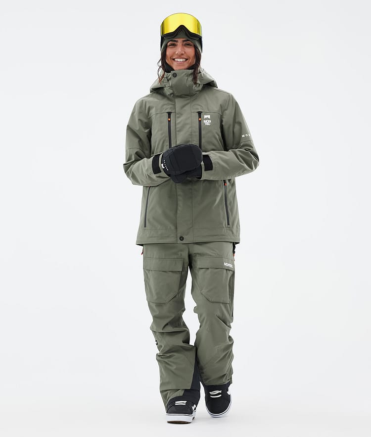 Montec Fawk W Snowboardjakke Dame Greenish Renewed, Bilde 2 av 9