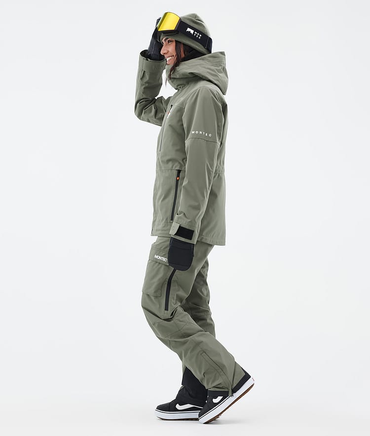 Montec Fawk W Snowboardjakke Dame Greenish Renewed, Bilde 3 av 9