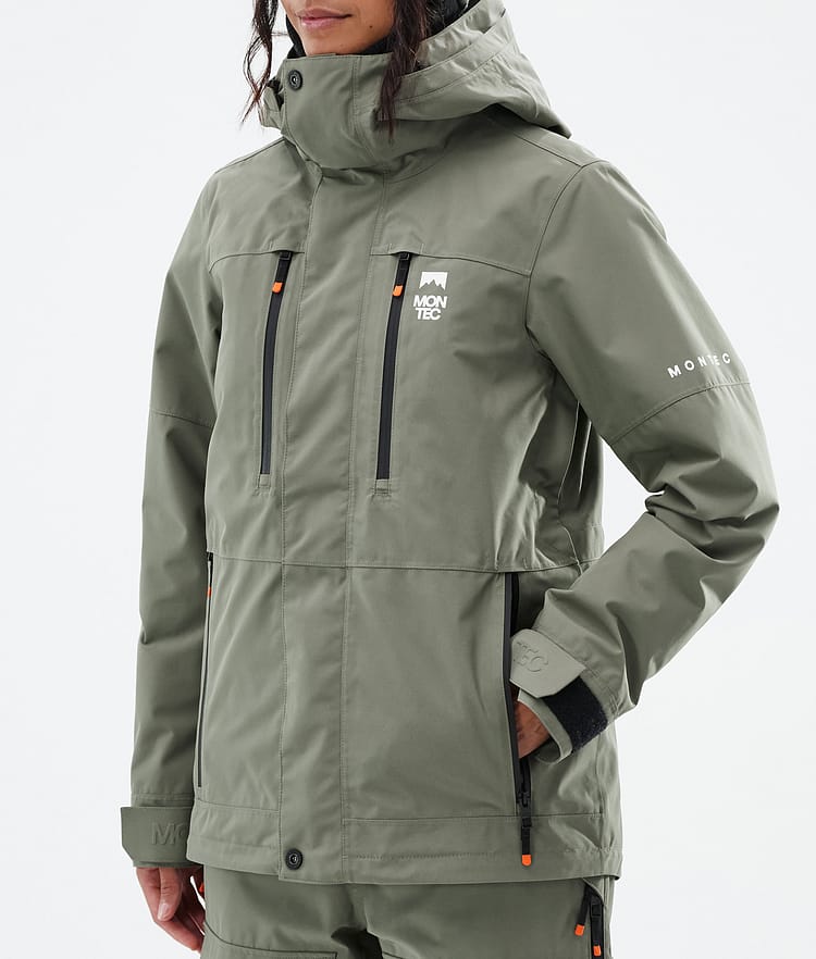 Montec Fawk W Snowboardjakke Dame Greenish Renewed, Bilde 7 av 9