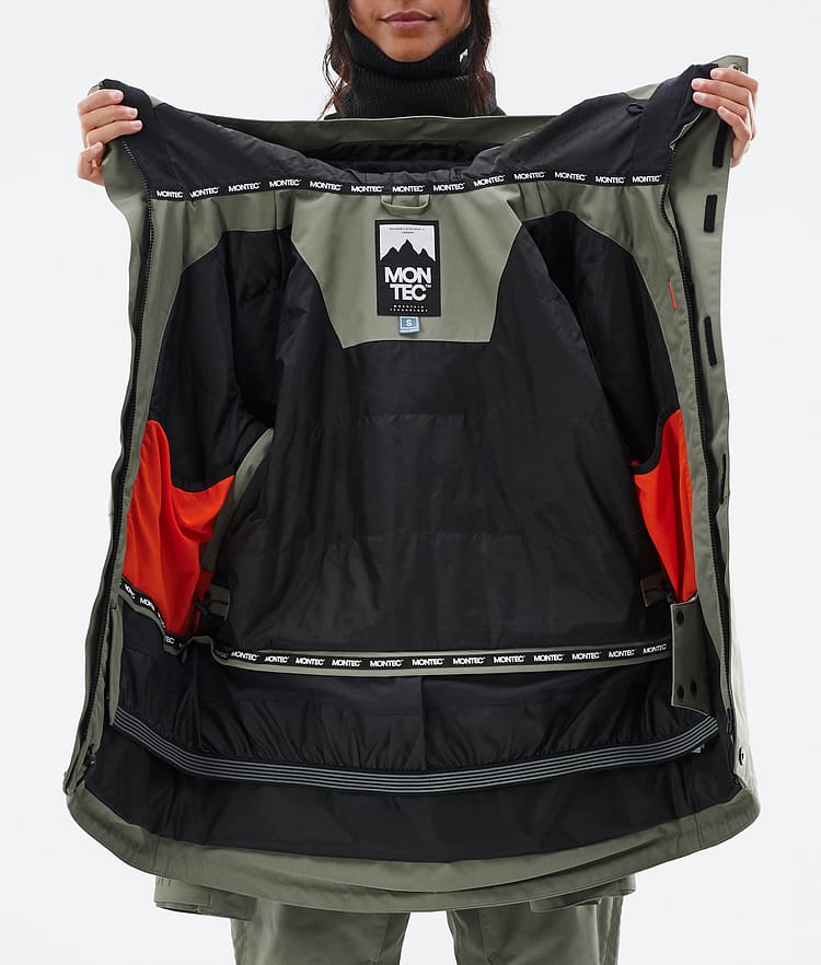 Montec Fawk W Snowboardjakke Dame Greenish Renewed, Bilde 9 av 9