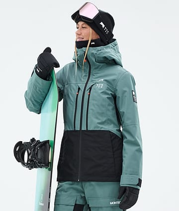 Montec Moss W Snowboardjakke Dame Atlantic/Black Renewed