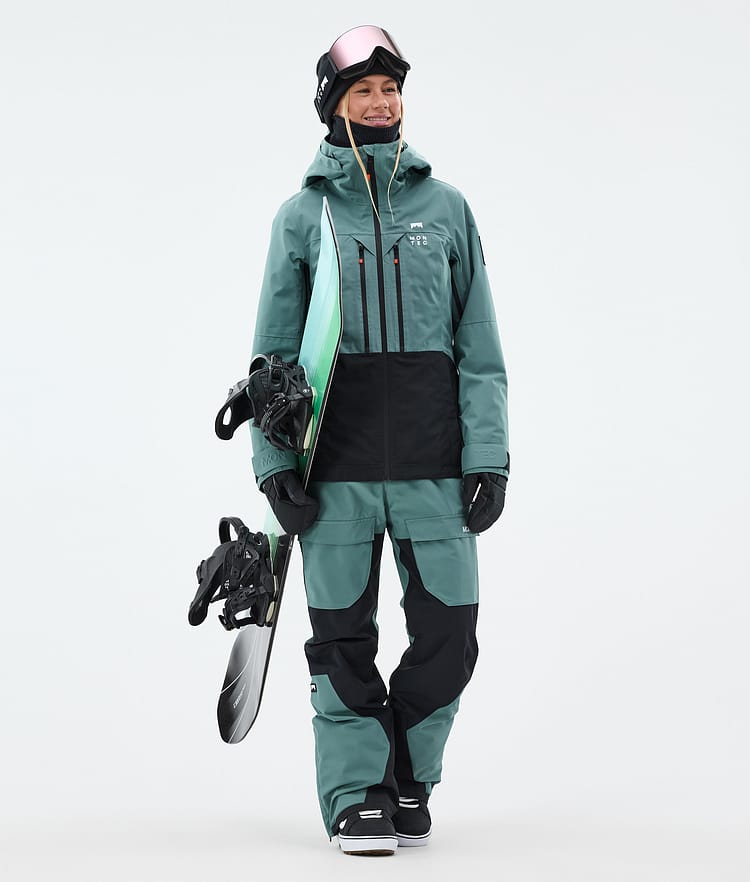 Montec Moss W Snowboardjakke Dame Atlantic/Black Renewed, Bilde 3 av 10