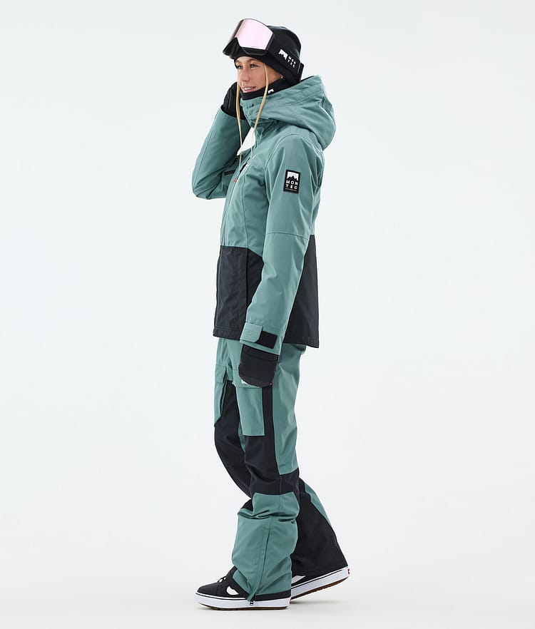 Montec Moss W Snowboardjakke Dame Atlantic/Black Renewed, Bilde 4 av 10