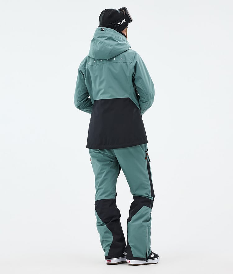 Montec Moss W Snowboardjakke Dame Atlantic/Black Renewed, Bilde 5 av 10
