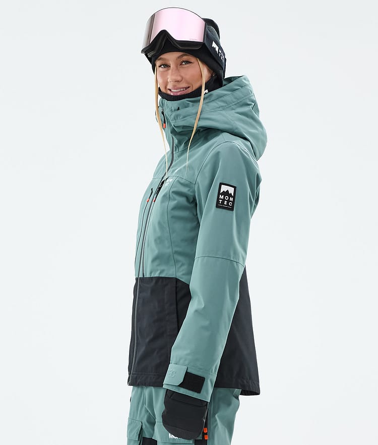 Montec Moss W Snowboardjakke Dame Atlantic/Black Renewed, Bilde 6 av 10