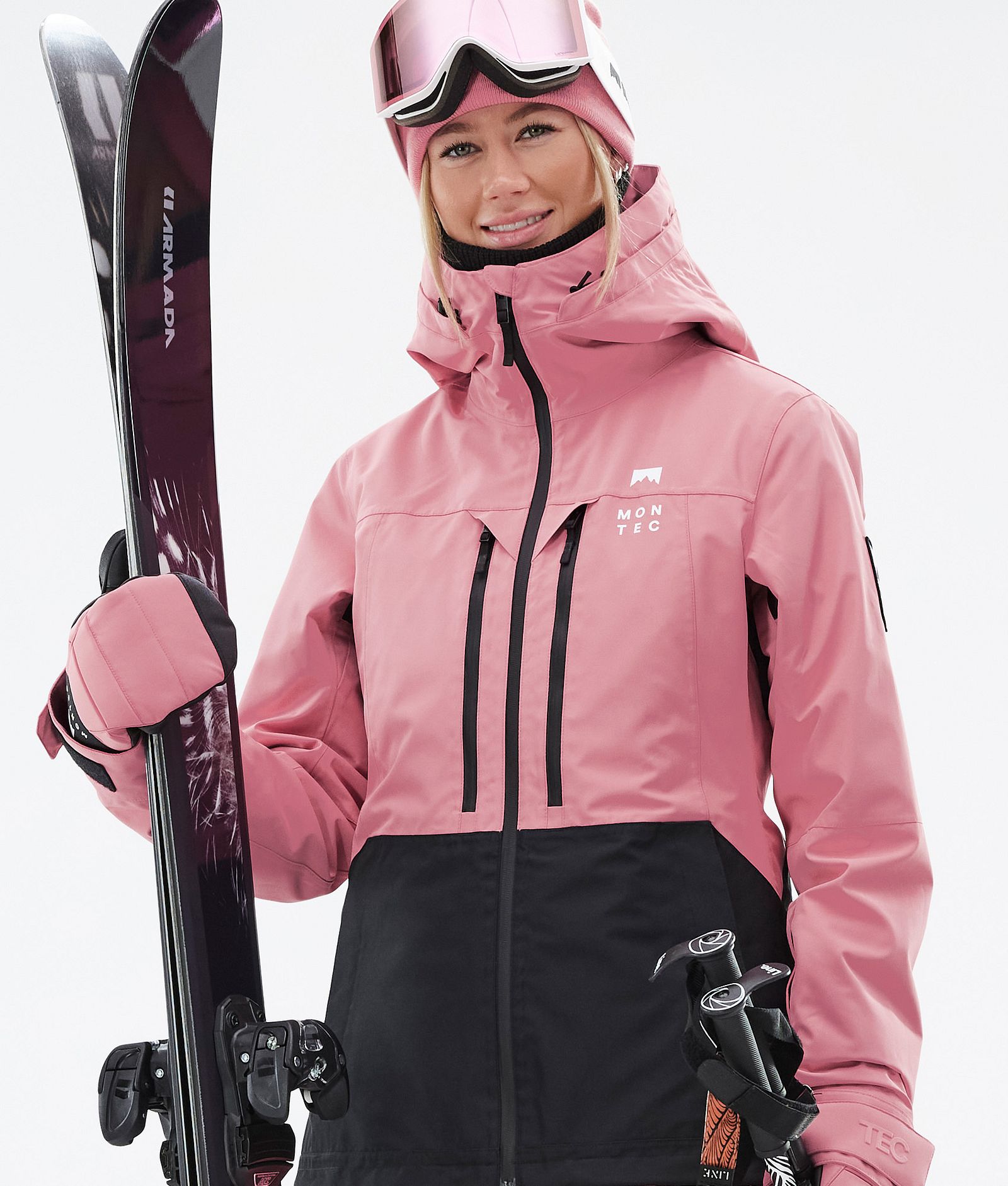 Montec Moss W Skijakke Dame Pink/Black, Bilde 2 av 10