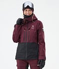 Montec Moss W Snowboardjakke Dame Burgundy/Black Renewed, Bilde 1 av 10