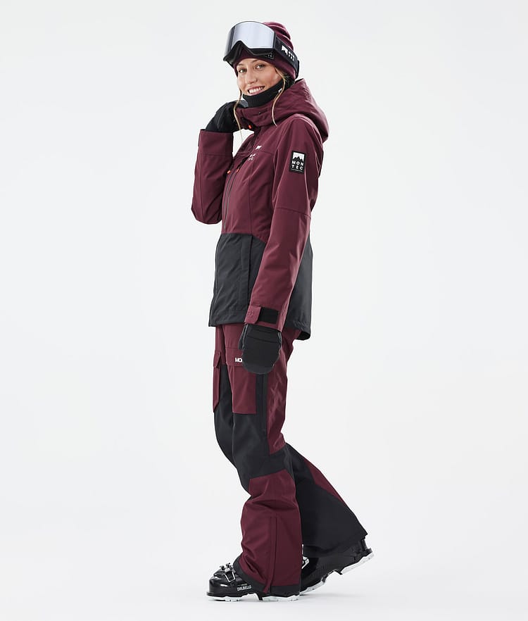 Montec Moss W Skijakke Dame Burgundy/Black